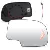 Passenger Right Side Heated Mirror Glass with Turn Signal fit for 2003-2006 Cadillac Escalade ESV EXT Chevy Avalanche Silverado Suburban Tahoe, GMC Sierra Yukon Classic 1500 2500 3500 HD 2 PIN & 4 PIN view 1