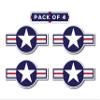 IMPERIAL VIBES US Armed Forces Aircraft Sticker Vinyl Sticker for Car, Truck, and Van Removable Indoor and Outdoor Use for Laptop Waterproof Decal for Wall and Watercooler (Pack of 4) Imp 09 view 1