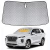 LHCDQSKCW Windshield Sun Shade Compatible with Hyundai Palisade 2020 2021 2022 2023 2024 2025, 6-Layer Foldable Front Window Sunshade Reflector Cover, Sun Visor Protector Blocks UV Rays view 1