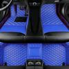 SARAHS Custom Car Floor Mats fit for BMW X3 2018-2022 Anti-Skid and Waterproof PU Leather Full Coverage of Vehicle Interior Floor Accessories (1st & 2nd Row) (Blue) view 1