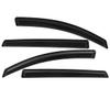 Lightronic Extra Durable Outside-Mount Auto Vent Window Visor, Fits 2019-2023 Hyundai Santa Fe, UV Protection Rain Guard, Original Wind Deflector, No-Drill Easy Install, Dark Smoke, 4-Pcs view 3