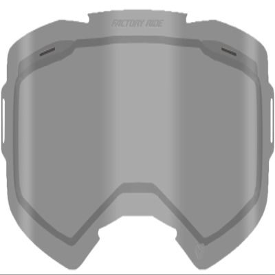 FXR Factory Ride Dual-2 Vented Lens Anti-Fog Anti-Scratch Impact Resistant - Smoke - Onesize