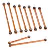 DJX 10PCS CNC Aluminum Steering Rod Tie Links Set &8 Chassis Links Set for 1/18 Capra UTB18 4WD Unlimited Trall Buggy Upgrades Part view 2
