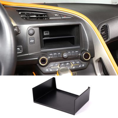LLKUANG Center Console Storage Dividers Organizer Fit for Chevrolet Corvette C7 2014-2019,Navigation Screen Layered Storage Box,Interior Organizer,Phone/Key/Card Tray Accessories