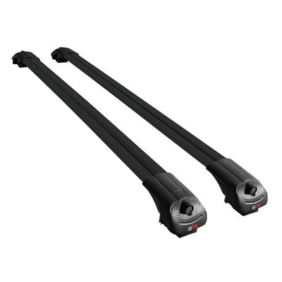 accessorypart Compatible with Skoda Yeti (5L) 2009-2017 ACE-1 Model Car Roof Rack Cross Bar Black Aluminium 2 Bars
