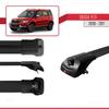 accessorypart Compatible with Skoda Yeti (5L) 2009-2017 ACE-1 Model Car Roof Rack Cross Bar Black Aluminium 2 Bars view 3