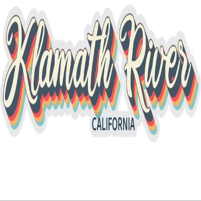 Klamath River California Souvenir 2-Inch Vinyl Decal Sticker 3D Design 2-Inch|Sticker