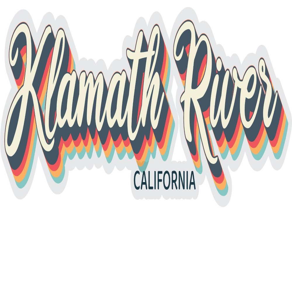 Klamath River California Souvenir 2-Inch Vinyl Decal Sticker 3D Design 2-Inch|Sticker