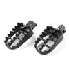 FSFY 2 Pcs CNC Universal Motorcycle Bike Wide Foot Pegs Footpegs Rear Set Pedals Racing for Yamaha TW200 PW50 PW80 Pit Dirt Bikes for HONDA CRF 50/70/ 80/100 Pit Dirt Bikes, Black view 2