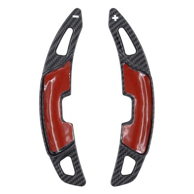 FSFY Carbon Fiber Black Left + Right Car Steering Wheel Shift Paddle Shifter Extension Trim Cover for Lexus ES200 ES260 ES300h 2018 2019 2020 2021