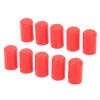 12mm Blanking Cap, 10 Replacement Parts, Good Sealing Silicone Intake Vacuum Hose Cover for Ventilation Pipe (Red) view 1