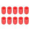 12mm Blanking Cap, 10 Replacement Parts, Good Sealing Silicone Intake Vacuum Hose Cover for Ventilation Pipe (Red) view 3