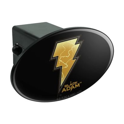 GRAPHICS & MORE Black Adam Lightning Logo Oval Tow Trailer Hitch Cover Plug Insert