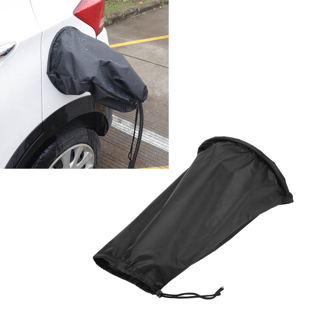 Septpenta EV Plug Cover, Weatherproof Prevent Sun, All Weather Protection, Tightening Port Design, Magnetic Strip Fully Adsorbed Body, Outdoor Electric Car Charging Port Cover