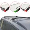 apline Compatible with Opel Combo D 2012-2018 ACE-1 Car Roof Rack Cross Bar Black Aluminium 2 Bars view 2