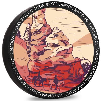 RV Spare Tire Cover Bryce Canyon National Park Weatherproof Dust-Proof Universal for Trailer SUV Van Camp Travel Trailer 12" 13" 14" 15" 16" 17 Inch