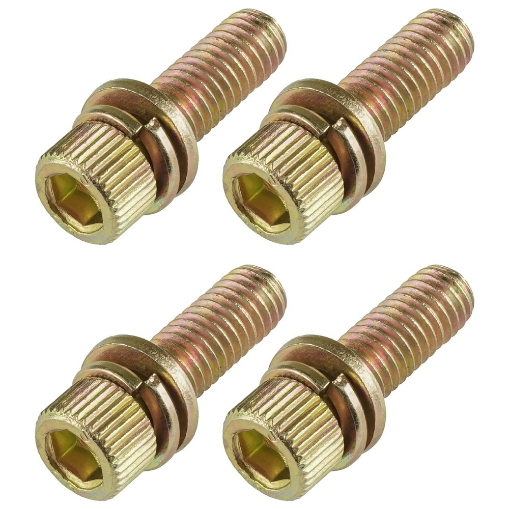 Caltric 4 Exhaust Manifold Bolts Studs Screw compatible with Polaris Ranger 800 EFI 4x4 6x6 2011 2012 2013 2014 2015 2016 2017/7517322 7518984