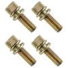 Caltric 4 Exhaust Manifold Bolts Studs Screw compatible with Polaris Ranger 800 EFI 4x4 6x6 2011 2012 2013 2014 2015 2016 2017/7517322 7518984 view 3