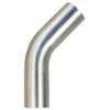 KOTVTM 2" (51mm) OD 45 Degree Aluminum Elbow Pipe Intercooler Pipe Air Intake Tube, 1.5D Radius, Aluminum Alloy Tube High polished view 3