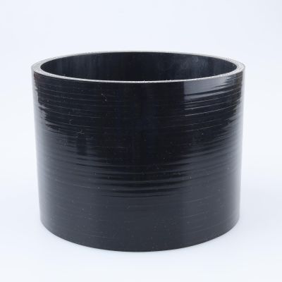 AC PERFORMANCE ID 5" (127mm) Straight Coupler, Length 4" (100mm), 4-Ply Reinforced, Universal Automotive Pure Silicone Hose, Black