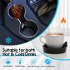 Amooca Car Cup Coaster Universal Automotive Waterproof Non-Slip Cup Holders Sift-Proof Spill Holder Car Interior Accessories 2 Pack Black view 2