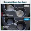Amooca Car Cup Coaster Universal Automotive Waterproof Non-Slip Cup Holders Sift-Proof Spill Holder Car Interior Accessories 2 Pack Black view 3