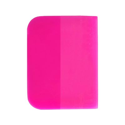 4 Inch Pink Anti-Scratch TPU Rubber Squeegee PPF Vinyl Scraper for Paint Protection Film, Car Tinting, Window Cleaning (Pink Square)