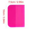 4 Inch Pink Anti-Scratch TPU Rubber Squeegee PPF Vinyl Scraper for Paint Protection Film, Car Tinting, Window Cleaning (Pink Square) view 2