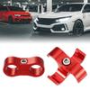 X AUTOHAUX 3pcs Aluminum Alloy AN6 Car Hose Separator Clamp Fuel Line Connector for Oil Fuel Hose Red view 2