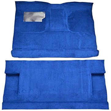 Replacement Auto Carpet Floor Liner - Molded Cutpile - fits 1975-1979 Ford F-250 Crew Cab 4WD Automatic 4 Speed (Black)