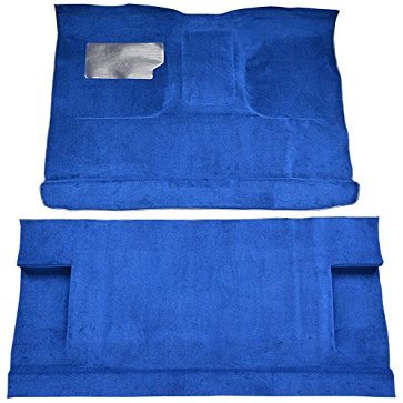 Replacement Auto Carpet Floor Liner - Molded Cutpile - fits 1975-1979 Ford F-250 Crew Cab 4WD Automatic 4 Speed (Black)