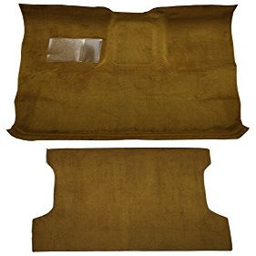 Replacement Auto Carpet Floor Liner - Molded Cutpile - fits 1978-1979 Ford Bronco Complete without Wheel Wells (Flame Red)
