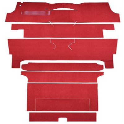 Cut and Sewn Daytona Replacement Auto Carpet Floor Liner - - fits 1956-1956 Chevrolet Two-Ten Series 2 Door Wagon Bucket Seat Complete (Black)