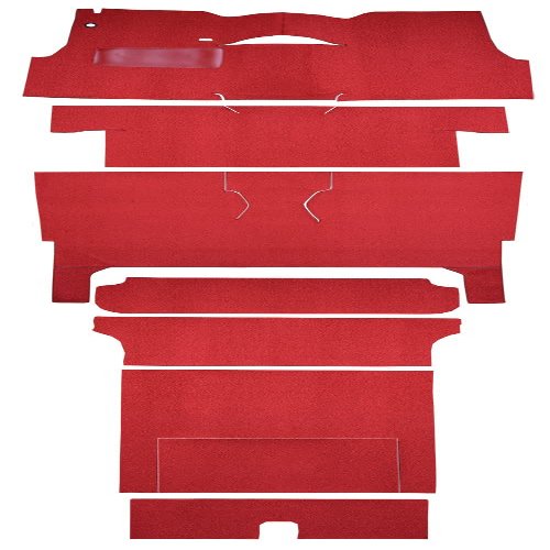 Cut and Sewn Daytona Replacement Auto Carpet Floor Liner - - fits 1956-1956 Chevrolet Two-Ten Series 2 Door Wagon Bucket Seat Complete (Black)