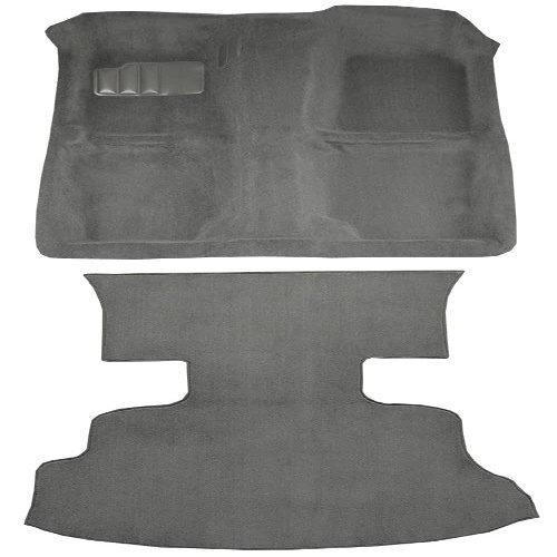 Replacement Auto Carpet Floor Liner - Molded Cutpile - fits 1989-1994 Nissan 240SX Coupe Hatchback Complete (Maroon)
