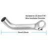FIFTY-FIFTY Bike Bar Ends, Mountain Bike Handlebar Ends, Aluminium Alloy MTB Bicycle Bar Extender (Brushed Silver) view 4