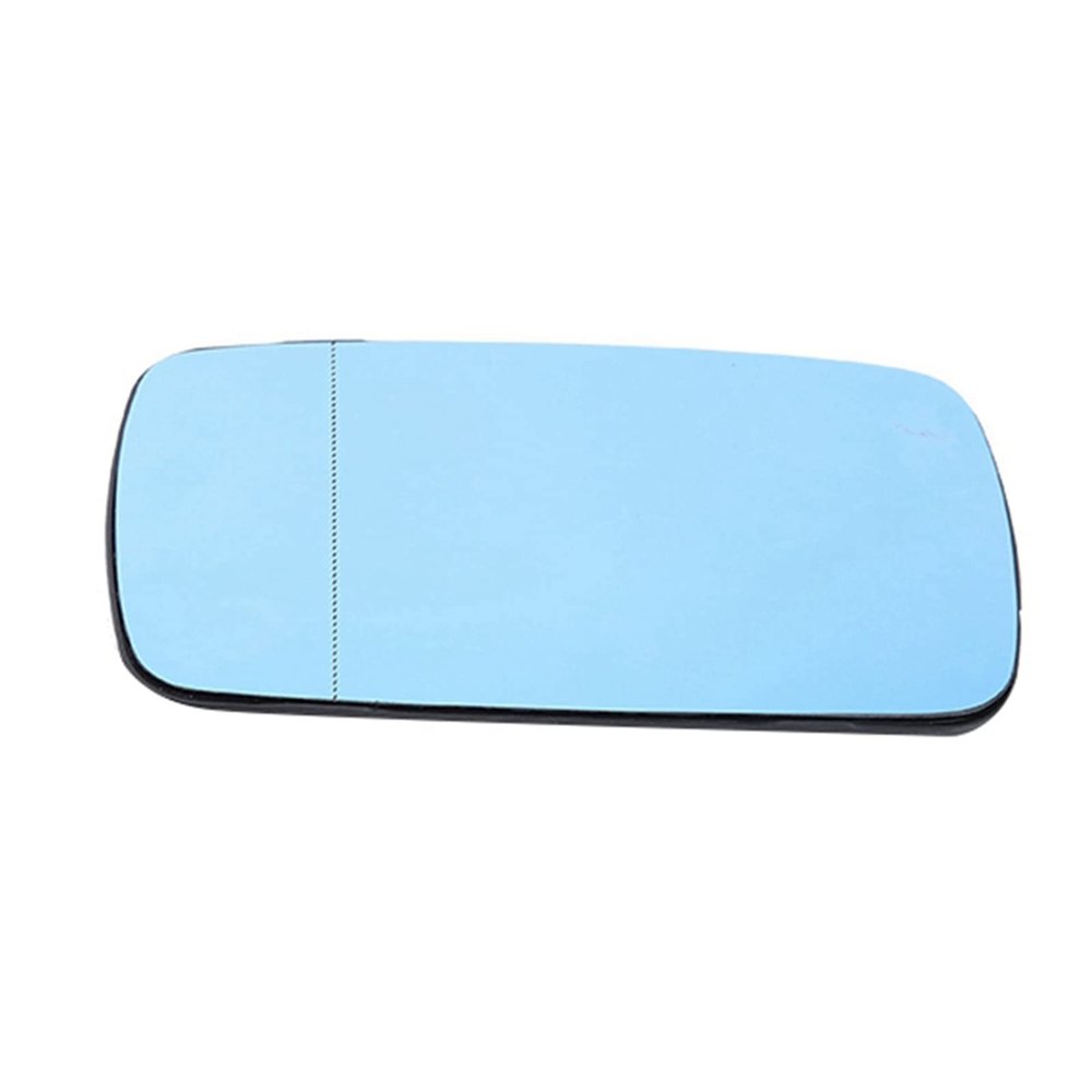 Pilipane 1PCS Wing Door Mirror Glass, Avoid Fog Rear View Mirror Glass, Heated Left/Right Door Side Mirror Glass, Car Rear View Side Door Heated Wing Mirror Glass for E39 E46 Replacement