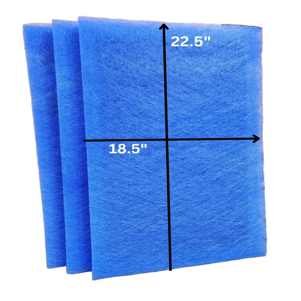 Fast-Shipped-Filters 3 Pack 20x25 Xenon Power Guard Air Cleaner Replacement Filter Blue (Actual filter size 18.5 x 22.5) Fast-Shipped-Filters