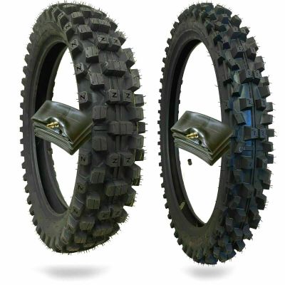 WIG Racing Z-Series Motocross Tires With Inner Tubes (120/90-18 Rear, 80/100-21 Front)