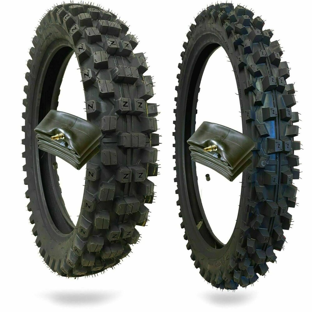 WIG Racing Z-Series Motocross Tires With Inner Tubes (120/90-18 Rear, 80/100-21 Front)