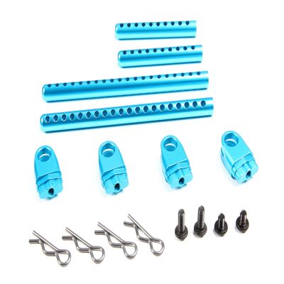 TT-02 Metal Front Rear Body Holder Kit for TT02 Upgrade Part (Blue)