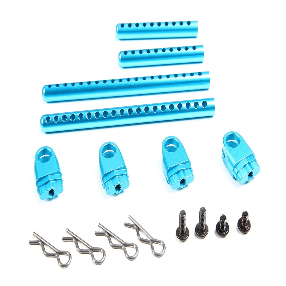 TT-02 Metal Front Rear Body Holder Kit for TT02 Upgrade Part (Blue)