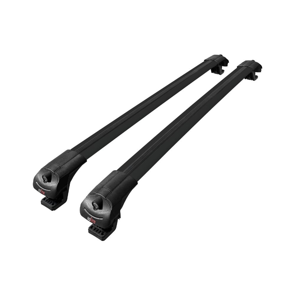 Compatible with Dacia Duster (HS) Post-Facelift 2014-2017 ACE-1 Model Car Roof Rack Cross Bar Black Aluminium 2 Bars
