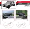 Compatible with Dacia Duster (HS) Post-Facelift 2014-2017 ACE-1 Model Car Roof Rack Cross Bar Black Aluminium 2 Bars view 4