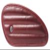 Trip Machine Company Genuine Leather Motorcycle Tank Pad Handcrafted Crunch Leather Tank Protector Premium Aesthetic Upgrade for Motorcycles (Mini Classic Stripes Cherry Red) view 2