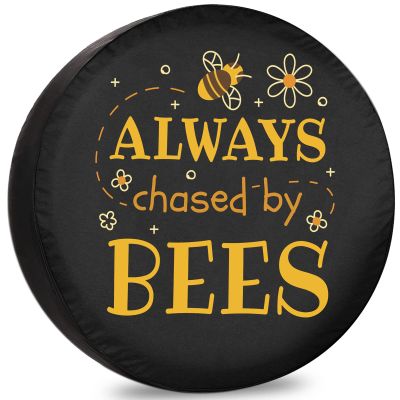 Spare Tire Covers for Trailers Chased by Bees Tires for Cars Weatherproof Dust-Proof Universal for Trailer SUV Camp Travel Trailer 12" 13" 14" 15" 16" 17 Inch
