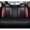 LonYogan Car Seat Cover for Lexus ES330 2004-2006 Leather Front and Rear Split Bench Waterproof 5-Seat Automotive Seat Covers, Easy to Install Standard Black- Red view 3