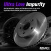 Brake X Rear Brake Rotors Kit Replacement for 2010 HYUNDAI GENESIS | Advanced X Disc Rotors view 3