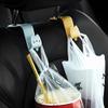 Zursuny 2pcs Car Headrest Hook Cute Cat Car Seat Hanger Hooks Behind-seat Accessories Organizer Hook for Bag Purse Cloth Drink Grocery (Yellow) view 3