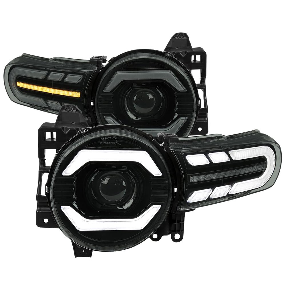 SPEC-D TUNING Black Smoke Projector Headlights